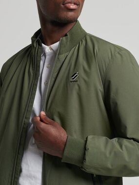 Superdry Code Training Harrington Jacket Dark Moss Green Mens Medium